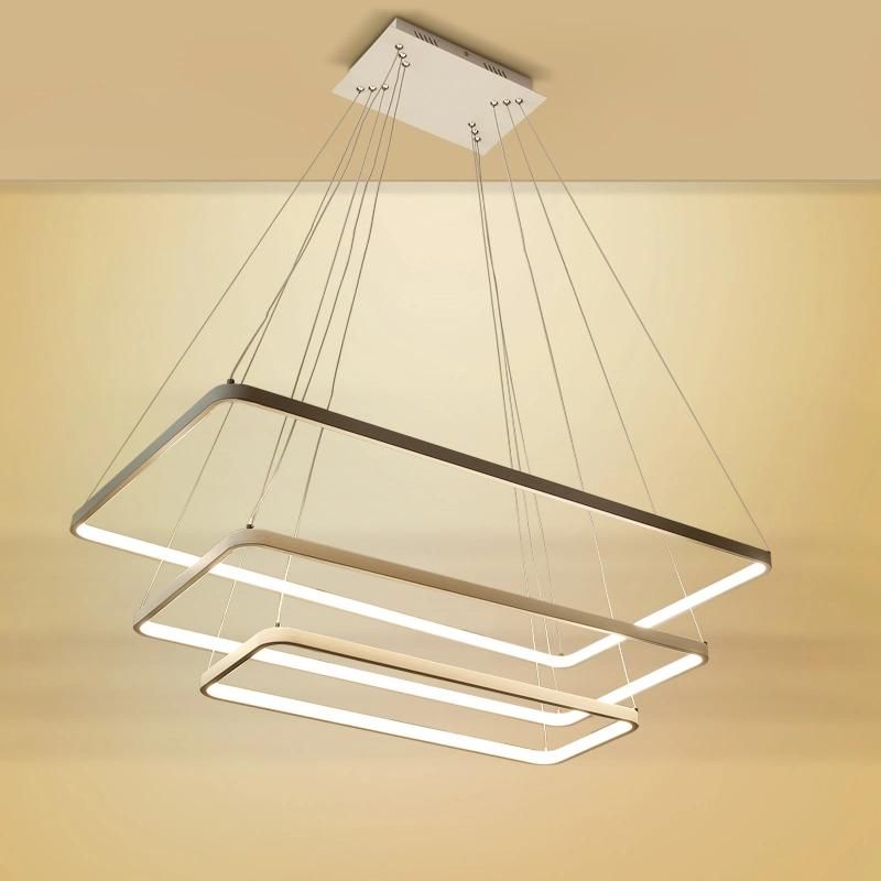 Adjustable Acrylic Pendant Lights Decorative Room Modern LED Chandelier (WH-AP-01)