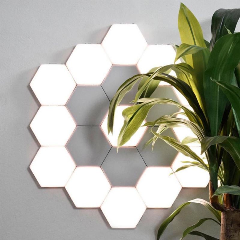 Quantum Light LED Hexagonal Lamps Modular Touch Sensitive Magnetic Wall Night Light for Xmas Home Decoration