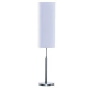 Single Metal Body Table Lamp with White Drum Shade