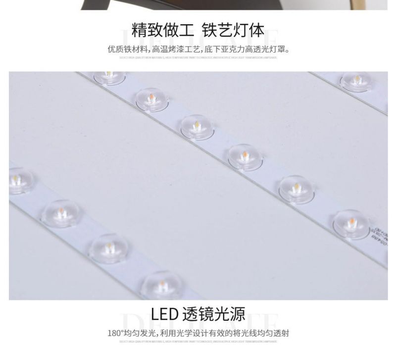 LED Iron Art Indoor Living Room, Hotel Project Decoration Light Chandelier
