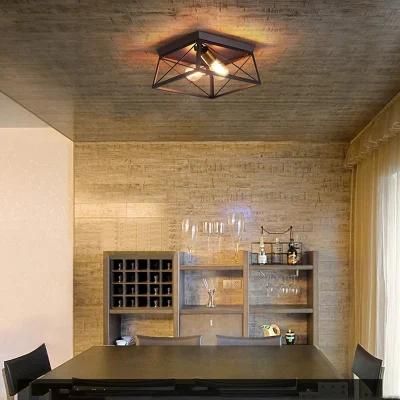 American Retro Industrial Ceiling Lamp Farmhouse Hallway Black Ceiling Lights (WH-LA-34)