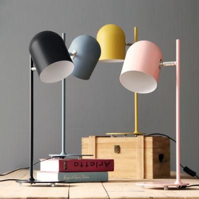 Modern Simple Style LED Table Lamp Macarons Color Bedside Table Lamp Decoration Reading