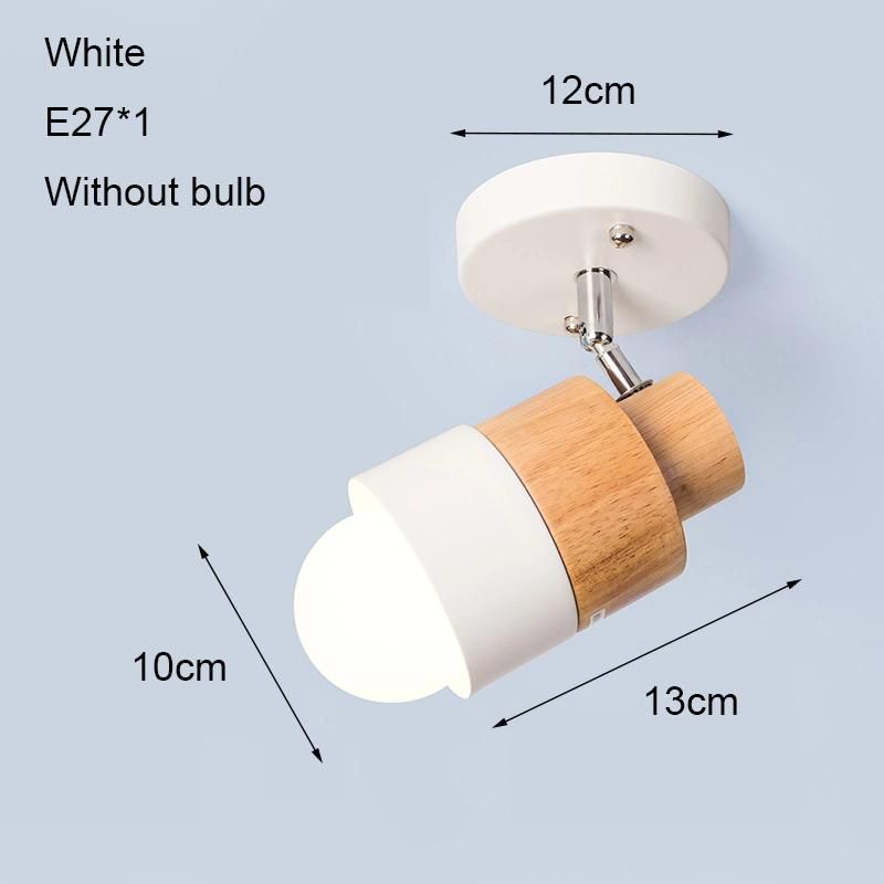 Wooden Ceiling Lamp Modern LED Ceiling Light for Bedroom Living Room Corridor Kitchen Indoor Lighting (WH-WA-21)