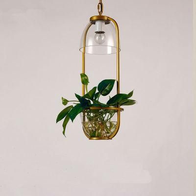 Pastoral Pendant Light American Style Restaurant Creative Cafe Hotel Decor Glass Pendant Light Hanging Lamp (WH-AP-194)