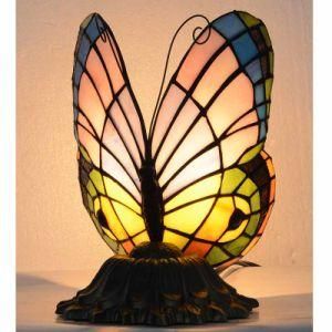 Small Butterfly Table Lamp Tiffany Style Night Light E12
