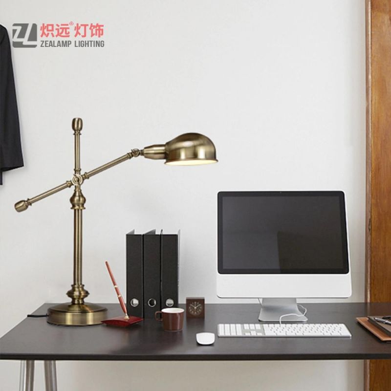 Modern Hotel Project Portable Metal Desk Table Lamp