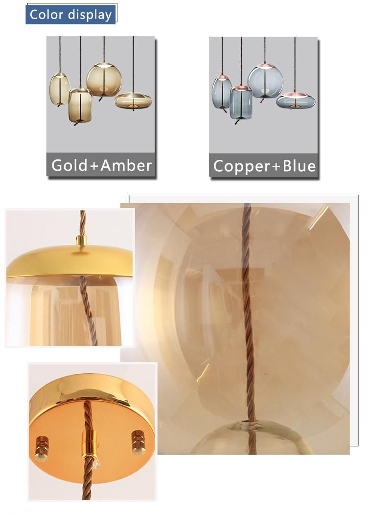 New Product LED Amber Color Designer Modern Pendant Light