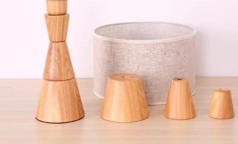 Creative Japanese Log Table Lamp Bedroom Bedside Living Room Simple Modern Warm Light Retro Solid Wood Dimming Table Lamp