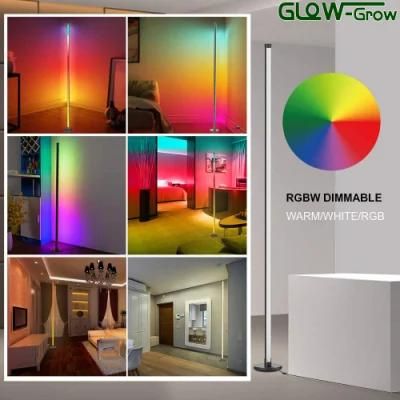 Smart RGB Tuya APP Control Standing LED Corner Floor Lamp for Ambient House Home Decoration Light