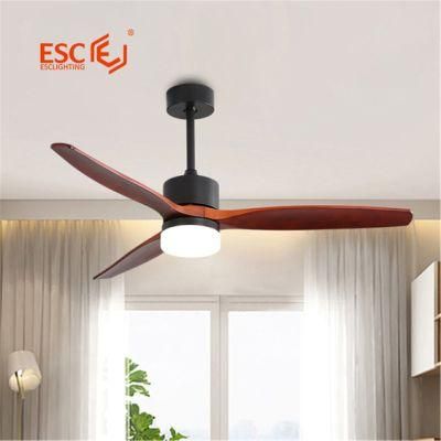 Home Appliance Timer Setting Remote Control Tri Color Changeable Chandeliers Pendant Lights with Fan