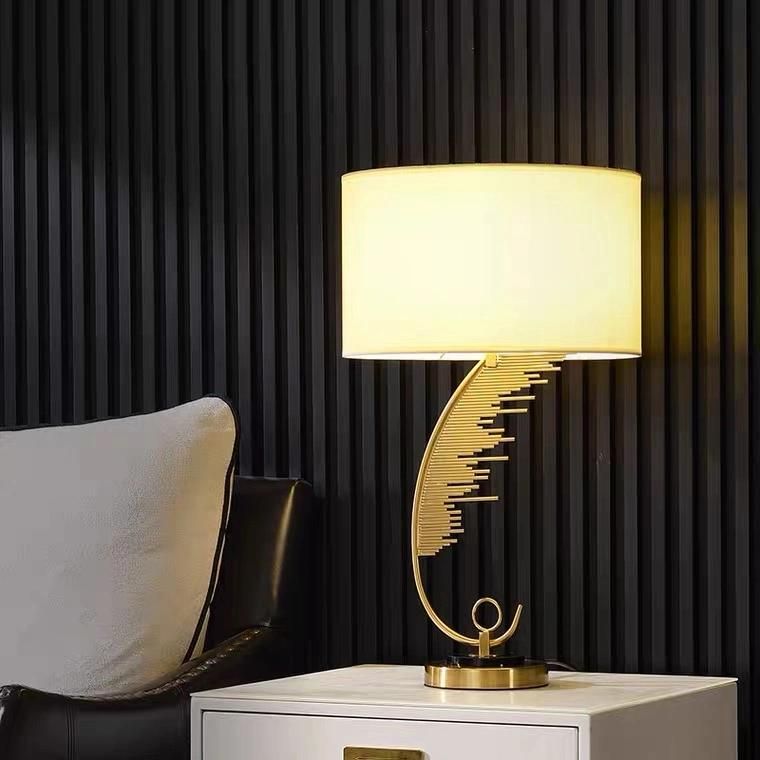 New American Retro Luxury Living Room Sofa Side Several Lights Main Bedroom Bedside Lamp Designer Creative Metal Table Lamp