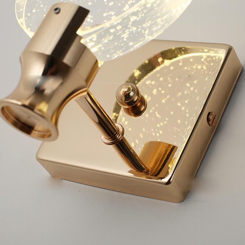 LED Creative Bedroom Bedside Crystal Wall Lamp Simple Living Room Lamp Stair Lighting