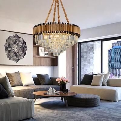 European Luxury Style Ornate Indoor Home Decoration Luxury Crystal LED Ceiling Chandelier Light