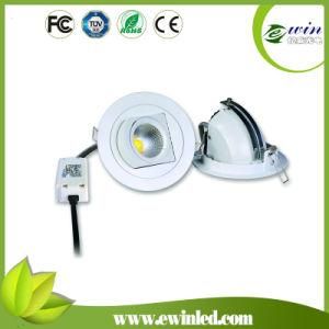 Round 10W Rotatable LED Downlight with 3 Years Warranty