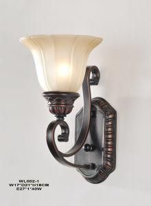 Bedroom Glass Wall Lamp Decorated (WL002-1)