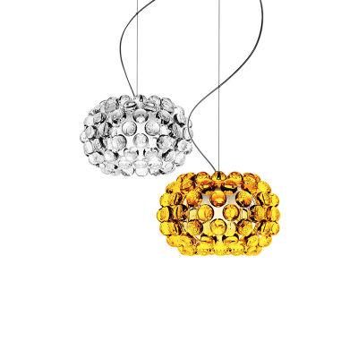 2022 Hot Sale Indoor Lighting Home Decoration Hanging Modern Round Acrylic Light Chandelier Luxury Pendant Lamp