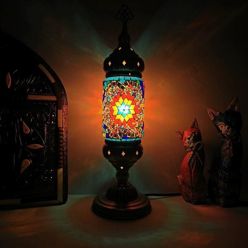 Southeast Asia Table Lamp Mediterranean Turkish E14 Table Lamps for Bedroom Bedside (WH-VTB-05)
