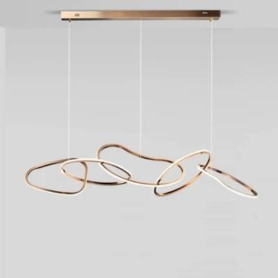 Ribbon Shape Artistic Pendant Lamp Chandelier Dining Room Lamp Bedroom Lamp