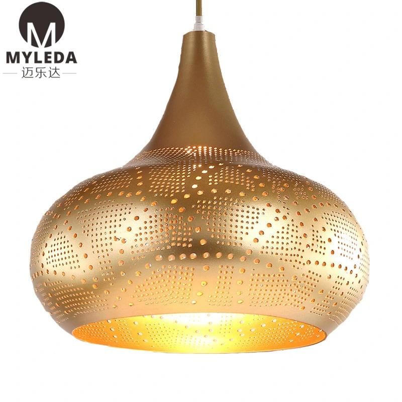 Vintage American Wrought Iron Mesh Chandelier Pendant Lighting