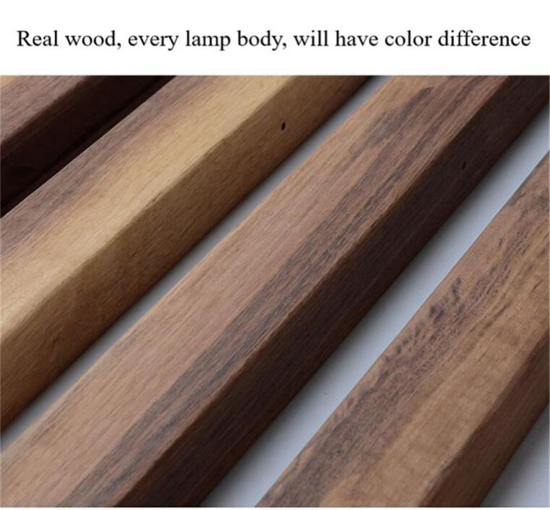 Modern Simple LED Long Strip Pendant Lights Restaurant Bar Office Hanglamp Dining Room Solid Wood LED Pendant Lamps