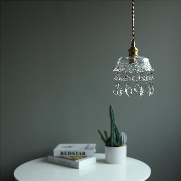 Transparent Glass Modern Design Pendant Light Minimalist Decoration Hanging Lighting