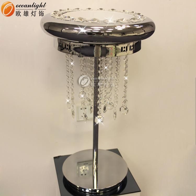 Crystal Lampshade Stainless Steel Frame Modern Table Lamp & Reading Light