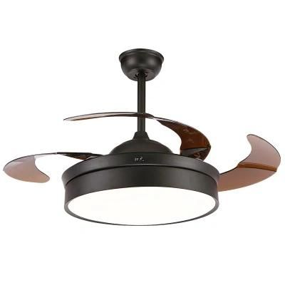 Nordic Minimalist Indoor Lighting with Remote Control LED Ceiling Fan