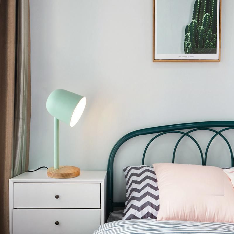 Blue Color Simple Style Table Lamp Reading Light Desk Lamp Study Lamp