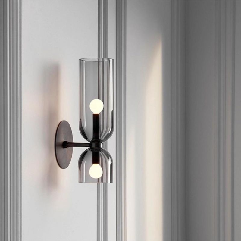 Bedroom Bedside Lamp Designer LED Wall Lamp Modern Simple Living Room Creative Glass Wall Llghts Fixtures