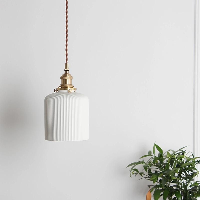 Japanese Style Lamp Personality Creative Pendant Light Luxury Simple Dining Room Bar Retro Pendant Light (WH-AP-238)
