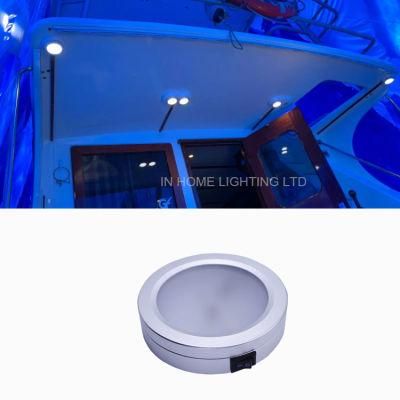 12volt Boat Interior Light White Blue Marine LED Puck Light