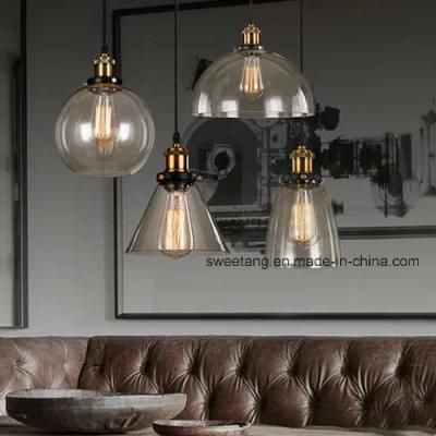 Indoor Simple Glass Chandelier Pendant Lamp Lighting for Room Decoration