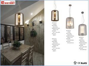 Modern Smoky Glass Fashion Design Decorative Hanging Pendant Lamp