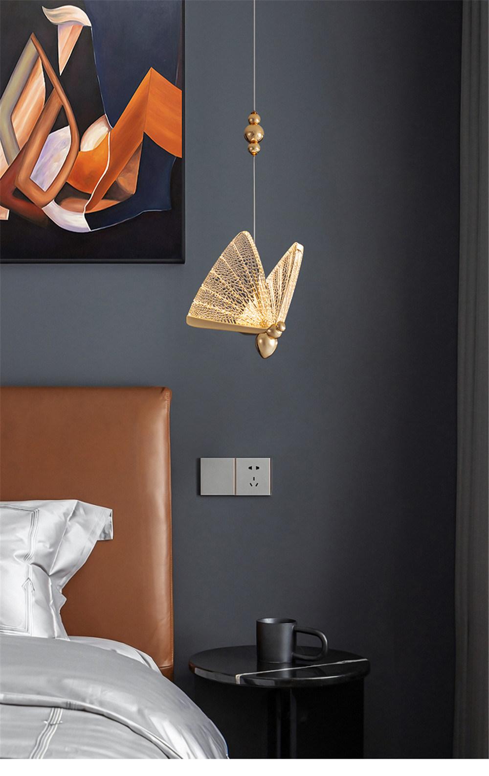 Butterfly Pendant Lights for Bedside Kid′ S Room Winfordo Lighting