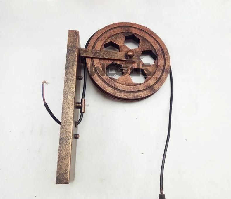 Industry Bedside Aisle Corridor Wind Vintage E27 Lifting Pulley Wall Lamp (WH-VR-32)