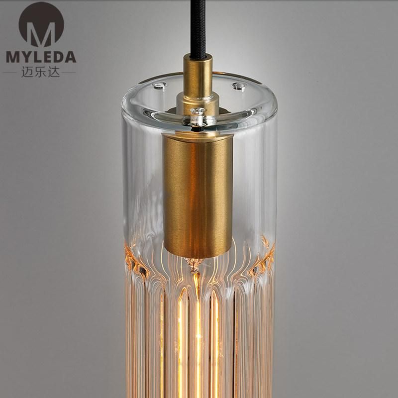 Hanging Glass Shade Pendant Light E27 Vintage Industrial Light