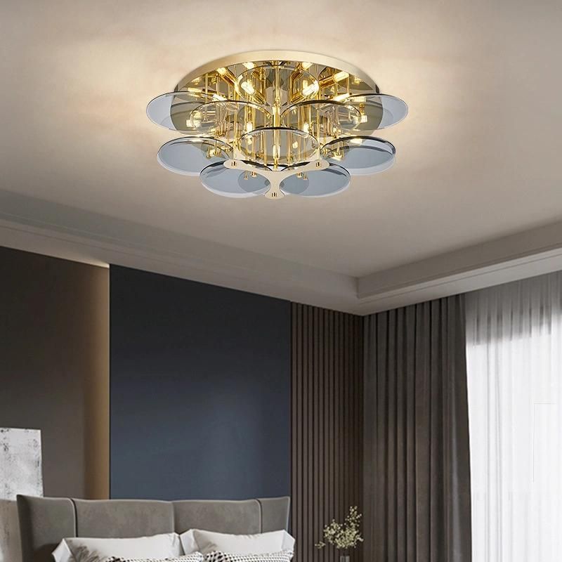 Modern Glass Industrial Retro Household Lamp Living Room Chandelier Ceiling Lights (WH-CA-81)