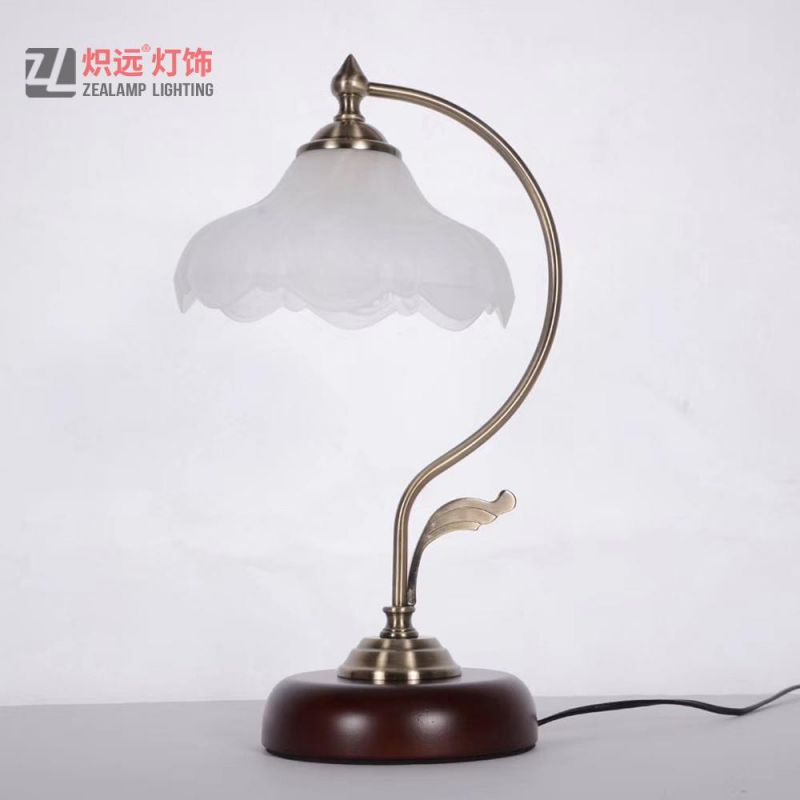 Modern Office Fabric Shade Metal Table Lighting