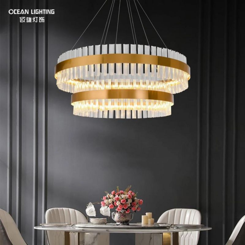 Ocean Lighting Home Decoration Modern Crystal Chandeliers Pendant Light