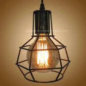 E26 Black Rustic Iron Cage Retro Hanging Bar Lights