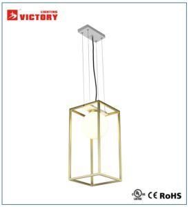 Design Brass Frame Decorative Pendant Lamp for Restaurant