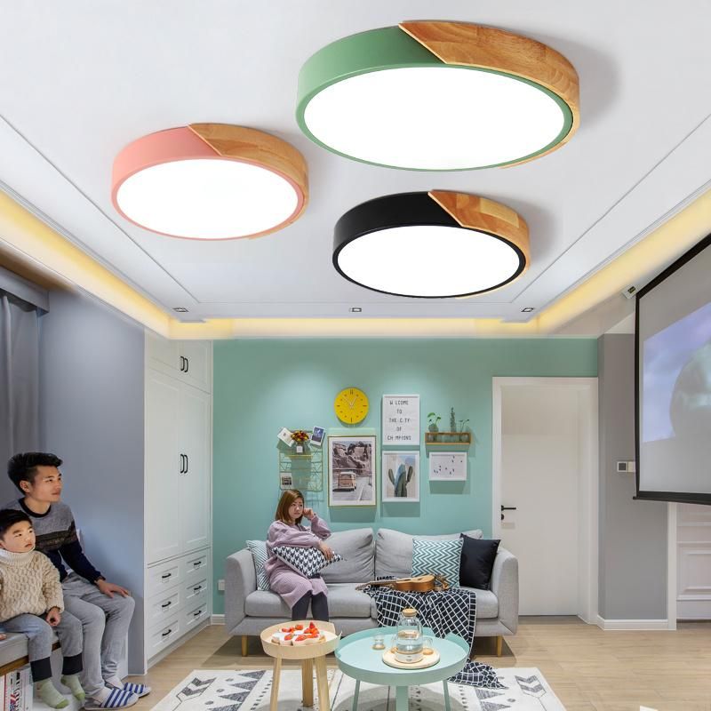 Wood and Metal Ceiling Lights Fixtures for Indoor Home Lamp (WH-WA-03)