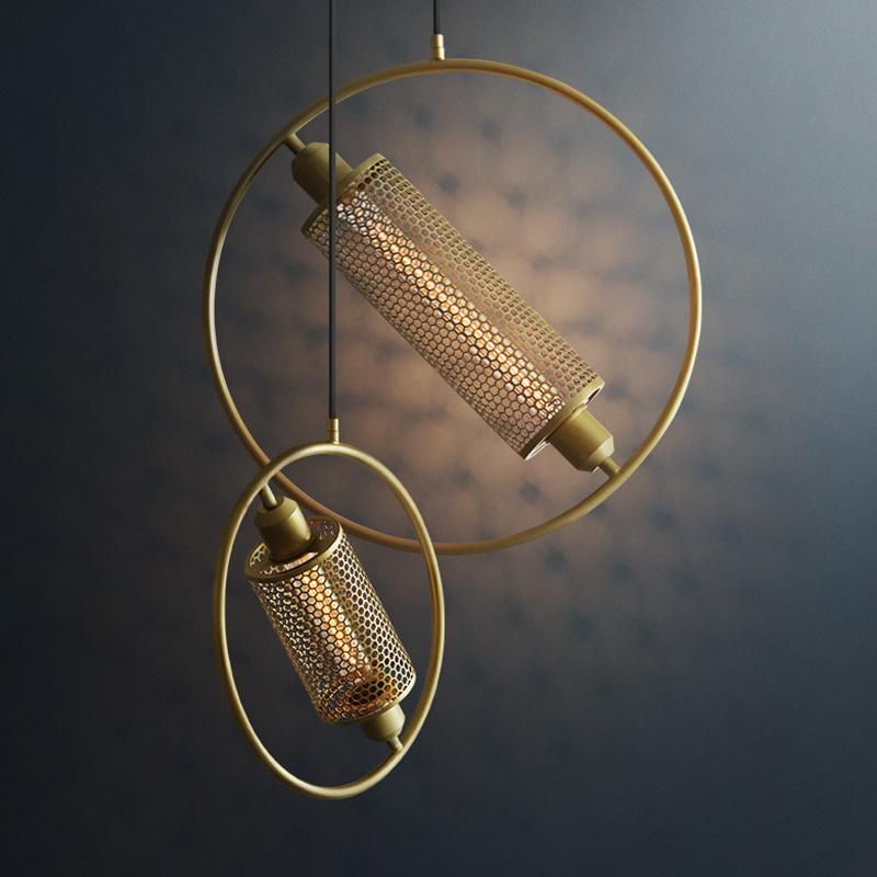 Simple Round Pendant Light Industrial Creative Personality Bedroom Cafe Decorative Postmodern Pendant Lamp (WH-AP-110)