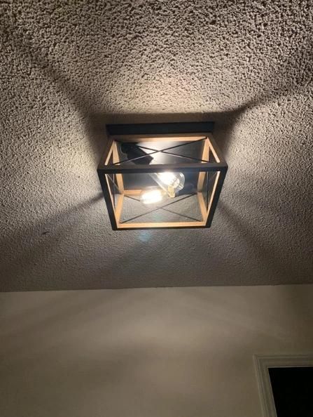 American Retro Industrial Ceiling Lamp Farmhouse Hallway Black Ceiling Lights (WH-LA-34)