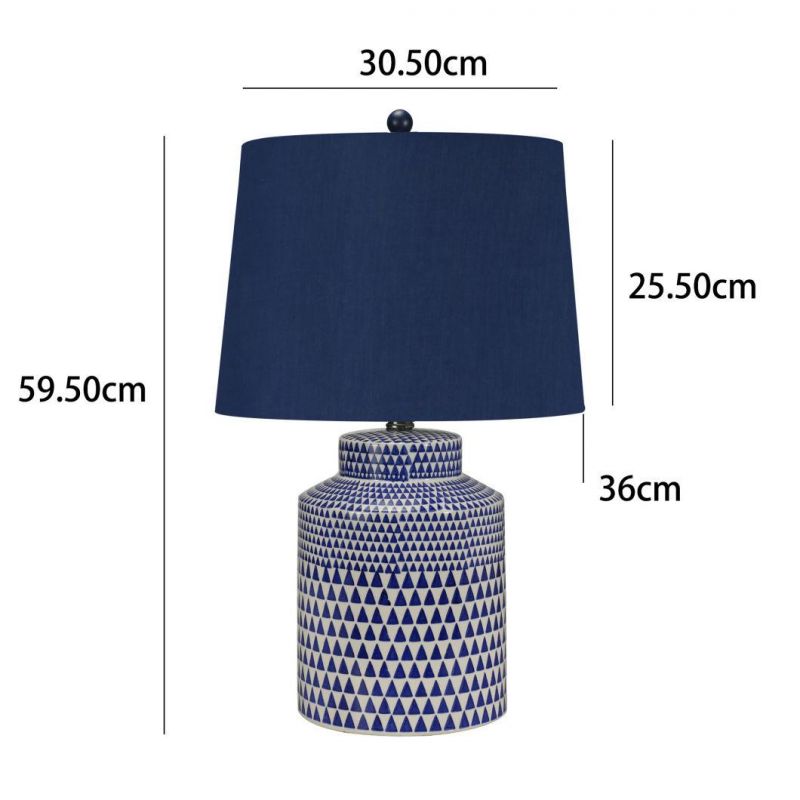 Hot Sale Chinese Classic Style Modern Luxury High Quality Hand Painted Blue and White Porcelain Table Lamp for Home Decor