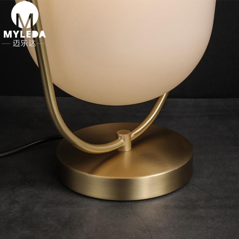 Modern Design Brass LED Table Lamp Art Desk Lamp