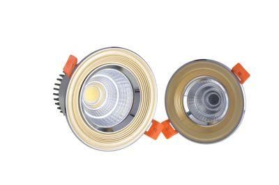 Water Proof Hotel Home Restaurant Isolated Driver Recessed Ceiling 20W Anti-Glare RGB LED COB Spotlight Panel Light Downlight