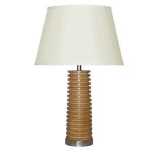 Blonde Wood Finish Hotel Hospitality Lamp for Bedroom