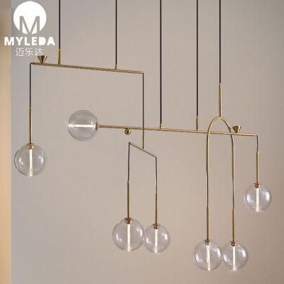 Modern Glass Indoor Chandelier Decorative LED Pendant Light