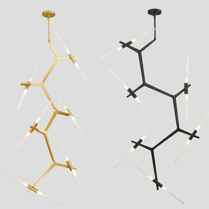Industrial Style Retro Creative Living Room Firefly Bough Tree Chandelier